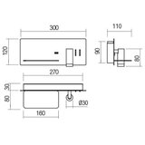  Redo 01-2985 - LED zidna spot svetiljka BROOK LED/8W/230V + LED/3W USB crna | Eponuda.com