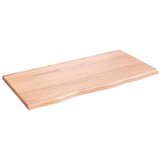  Zidna polica svjetlosmeđa 80x40x2 cm od obrađene hrastovine | shoptok.hr