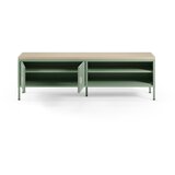 Marckeric Mentolno zelena/v naravni barvi kovinska TV omarica 160x50x35 cm Sayla – | Shoptok.si