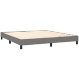  Box spring postelja z vzmetnico temno siva 180x200 cm blago, (20901746) | Shoptok.si