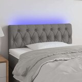 vidaXL LED posteljno vzglavje temno sivo 90x7x78/88 cm blago | Shoptok.si