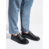 Shelvt Men's black faux leather loafers Cijene