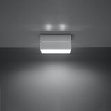 Nice Lamps Bijela stropna svjetiljka s metalnim sjenilom 10x20 cm Lorum – | shoptok.hr