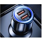  Led 2x usb 3.0 auto punjač za brzo punjenje quickcharge 3.1a uređaja | shoptok.hr
