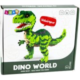  Kockice za slaganje dinosaura sa 1457 elemenata - zeleni Slike