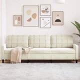 vidaXL Kavč trosed krem 210 cm žamet Cene