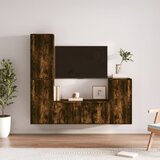 vidaXL 4-dijelni set TV ormarića boja dimljenog hrasta drveni | shoptok.hr