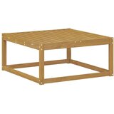 Vanjski otoman Čvrsto drvo akacije Bijela 79 x 79 x 37 cm - Bijeli tabure | shoptok.hr