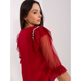LAKERTA Blouse-LK-BZ-506682.26P-burgundy | Shoptok.si