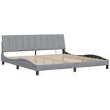  Okvir za krevet bez madraca Hanko svjetlosivi 200 x 200 cm od tkanine | shoptok.hr
