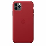 Apple iPhone 11 Pro Max Leather Case - (PRODUCT)RED, mx0f2zm/a Cene