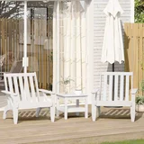 vidaXL Garden Adirondack stoli 2 kosa White 75x77x77cm masivni les bor