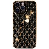 Onasi Glamur silikonski ovitek z zapestnico za iPhone 14 Pro - črn Cene