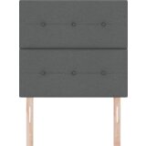 vidaXL LED vzglavje temno sivo 100 cm tkanina | Shoptok.si