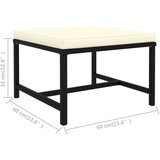 Poli 3-dijelni vrtni set sofa od poliratana s jastucima crni | shoptok.hr