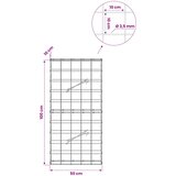  Gabion s žicom debljine 3,5 mm i mrežom 10x10 cm 50x10x100 cm | shoptok.hr