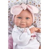  Llorens: 38 cm velika lutka novorojenke z roza spalno vrečo | Shoptok.si