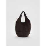 Reserved Pletena torba - tamnosmeđe | shoptok.hr