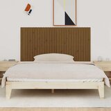  Zidno uzglavlje smeđa boja meda 185x3x90 cm od masivne borovine | shoptok.hr