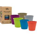 FAIR ZONE Color Mix cvetlični lonci iz naravnega kavčuka, 6 kosov - 1 set. | Shoptok.si