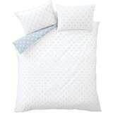 Bianca Bela/modra bombažna posteljnina za zakonsko posteljo 200x200 cm Esme Floral – Cene
