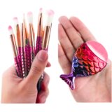  Set kistova za šminkanje s motivom sirene, ljubičasto-ružičasti, 8 komada. | shoptok.hr