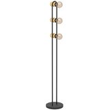 Eglo podna lampa Chieveley 43544, 3x E27, visina 140,5 cm, crna i prirodno drvo Cijene