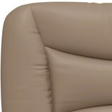  Posteljni okvir z vzglavjem kapučino 200x200 cm umetno usnje, (21081697) | Shoptok.si