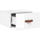  Zidni noćni ormarići 2 kom visoki sjaj bijeli 35x35x20 cm | shoptok.hr