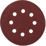 Brusni papir 125mm P180 na čičak sa rupama 50/1 Alu oxide Hoteche