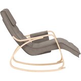  Stolica za ljuljanje od tkanine smeđesiva | shoptok.hr