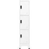  The Living Store Omara s ključavnico bela 38x45x180 cm jeklo - Omarica Na Ključ, (21454679) | Shoptok.si