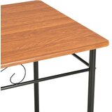  Blagovaonski stol smeđi 120 x 70 x 75 cm MDF | shoptok.hr