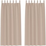  Zavjese za blackout s prstenovima 2 kom. Sivosmeđa 225 x 140 cm | shoptok.hr