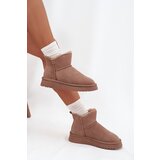 VINCEZA Suede Snow Boots for Women on Platform 97962 Beige | shoptok.hr