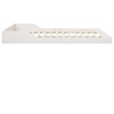  posteljni okvir, trden borov les, bela, 143,5×223,5×24 cm | Shoptok.si