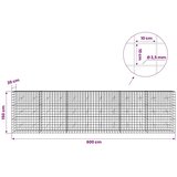  Gabion s žicom debljine 3 5 mm i mrežom 10x10 cm 600x20x150 cm - 20 cm 150 cm 600 cm | shoptok.hr
