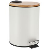 Tendance kanta za smeće 2,5l, metal, na pedalu, soft close, bambus, bijela Cijene