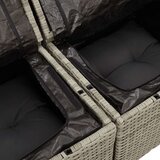  vrtna kavčna garnitura Set 7 Siva Ratan, Poliester, (22065232) | Shoptok.si