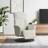  Masažni naslonjač s osloncem za noge krem baršunasti | shoptok.hr