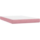 Box Spring krevet s madracem i LED ružičasti 140x220 cm baršun | shoptok.hr