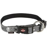 Trixie Ogrlica Reflektujuća sa Šapicama S/M 30-45cm 15mm Crna | ePonuda.com