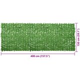 Balkonski zastor sa zelenim lišćem 400 x 150 cm | Eponuda.com