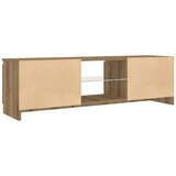TV ormarić LED boja hrasta 120x30x36 cm konstruirano drvo | shoptok.hr