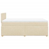  Krevet s oprugama i madracem krem 120 x 200 cm od tkanine | shoptok.hr