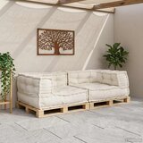  Modularna sofa s 2 sjedišta Krem 140x70x36 Tkanina | shoptok.hr