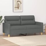  The Living Store Dvosed temno siv 140 cm blago - Kavč Dvosed, (21499527) Cene