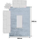 XXXL Preproga Fluffy, 240x340cm, Modra | Shoptok.si
