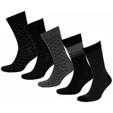 Defacto Man Striped 5 Piece Cotton Long Socks