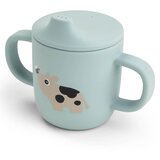 Done By Deer silikonski lončić za učenje pijanja tiny farm blue | shoptok.hr